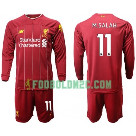 Liverpool M.Salah 11 Børn Hjemmebanesæt 2019/20 Langærmet (+ Korte bukser)